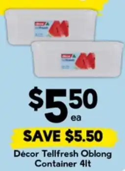 Drakes Décor tellfresh oblong container offer