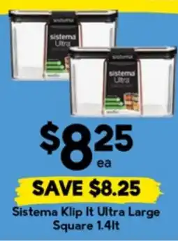 Drakes Sistema klip it ultra large square offer