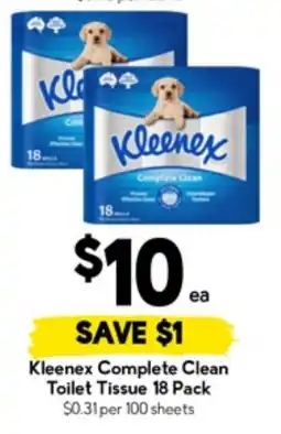 Drakes Kleenex complete clean toilet tissue offer