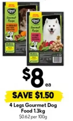 Drakes 4 Legs Gourmet Dog Food offer