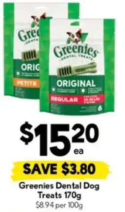 Drakes Greenies dental dog treats offer
