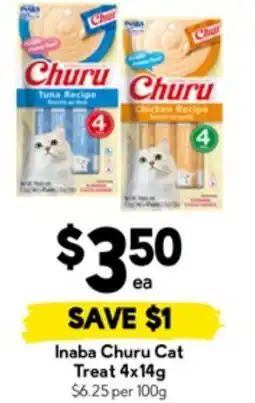 Drakes Inaba churu cat treat offer