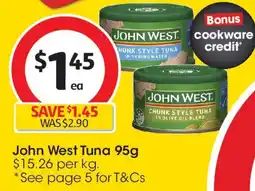 Coles John West Tuna Olive Oil Blend offer