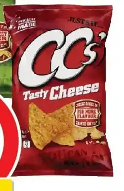 Coles Cc's tasty cheese corn chips offer