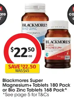 Coles Blackmores Super Magnesium offer