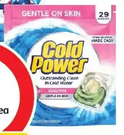 Coles Cold Power Laundry Capsules Sensitive offer