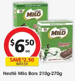 Coles Nestle Milo Bars Dipped offer
