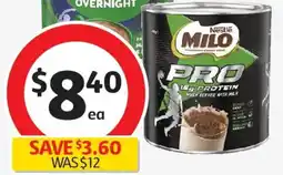 Coles Milo Protein Chocolate Malt Powder Hot Or Cold Drink offer