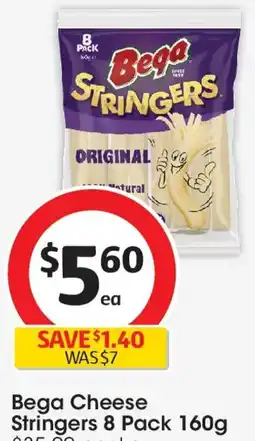 Coles Bega Cheese Stringers Original offer
