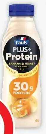 Coles Pauls Plus+ Protein Banana Honey Low Fat NAS Milk offer