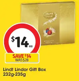 Coles Lindt Lindor Assorted Chocolate Balls Gift Box offer