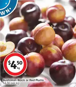 Coles Coles Black Plums offer