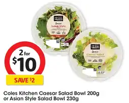 Coles Coles Kitchen Caesar Salad Bowl offer