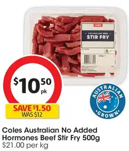 Coles Coles Beef Stir Fry offer