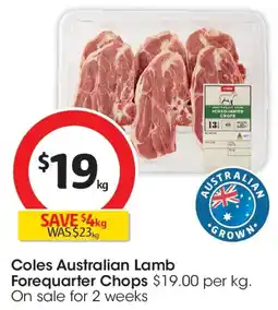 Coles Coles Lamb Forequarter Chops offer