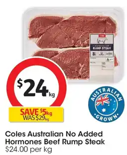 Coles Coles 11x 9 Beef Rump Steak offer