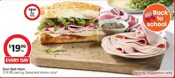 Coles Don Deli Leg Ham From The Deli offer