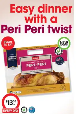Coles Coles rspca approved peri peri hot roast chkn offer