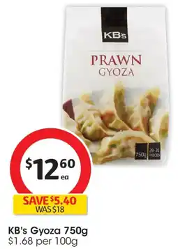 Coles Kb frozen prawn gyoza offer