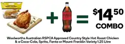 Woolworths Country style -roast chicken- coca-cola offer