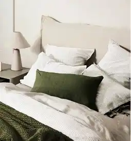 Myer Aura home chambray mini stripe quilt cover offer