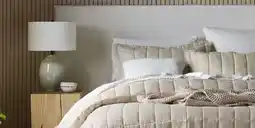 Myer Australian house & garden only at myer sandy cape washed belgian linen quilted coverlet offer