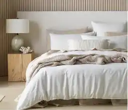 Myer Australian house & garden only at myer sandy cape washed belgian linen quilt cover set offer