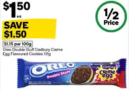 Woolworths Oreo double stuff cadbury creme egg flavoured cookies offer