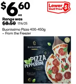 Woolworths Buonissimo pizza pepperoni offer