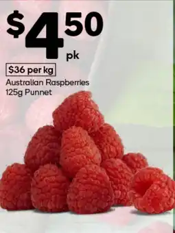 Woolworths Australian raspberries punnet offer