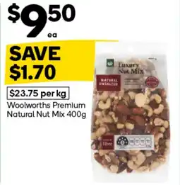 Woolworths Woolworths premium natural nut mix offer