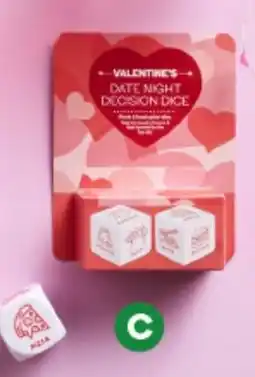 Woolworths Valentine's day date night dice offer