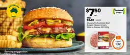 Woolworths Woolworths australian beef burgers classic, smash, slider or stacker offer