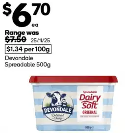 Woolworths Devondale spreadable offer