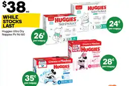Woolworths Huggies ultra dry nappies offer