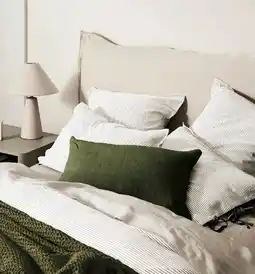 Myer Chambray mini stripe quilt cover offer