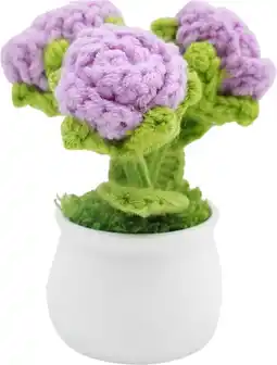 Toymate Crochet Purple Roses Flowers offer