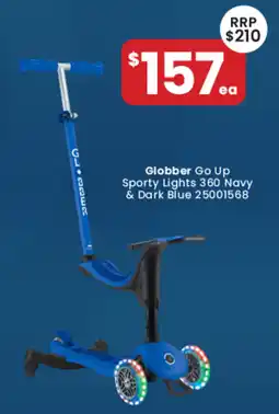 Toymate Globber Go Up Sporty Lights 360 Navy & Dark Blue offer