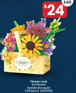 Toymate Flower Love Sunflower Basket Bouquet offer