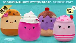 Toymate $5 squishmallows mystery bag offer