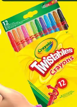 Toymate Crayola twistable coloured crayons offer