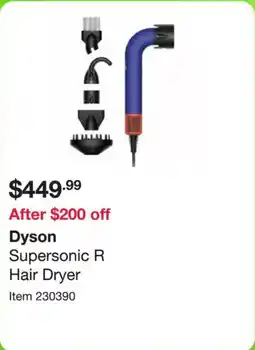 Costco Dyson supersonic r hair dryer offer