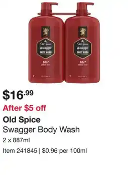 Costco Old Spice Swagger Body Wash offer