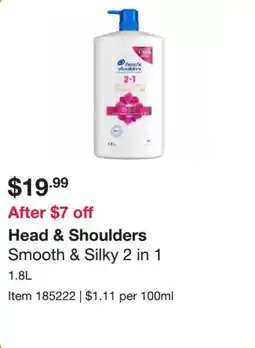 Costco Head & shoulders smooth & silky offer