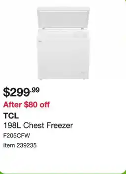 Costco Tcl chest freezer offer