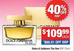 Direct Chemist Outlet Dolce & Gabbana The One EDP offer