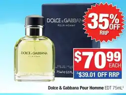 Direct Chemist Outlet Dolce & Gabbana Pour Homme offer