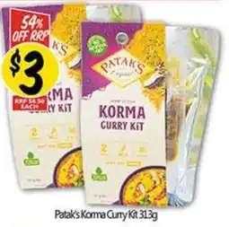 NQR Patak's Korma Curry Kit offer