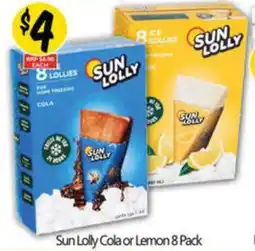 NQR Sun lolly cola or lemon offer