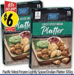 NQR Pacific West Frozen Lightly Spiced Indian Platter offer